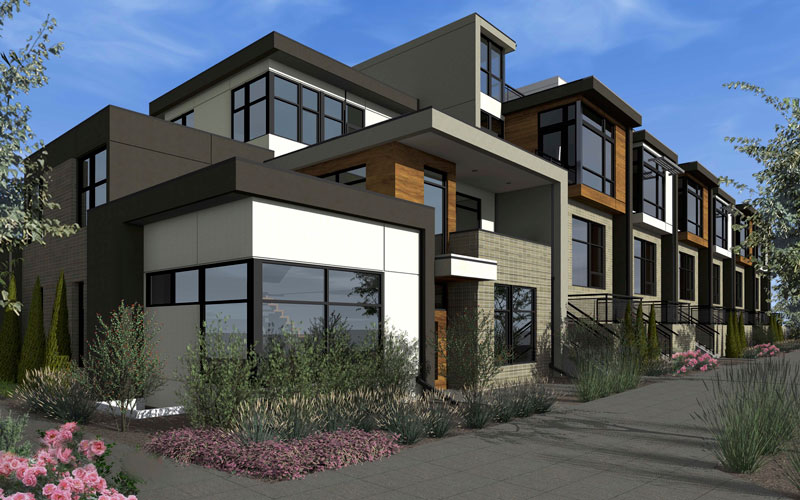 Design Rendering of Main-Floor Master End Unit