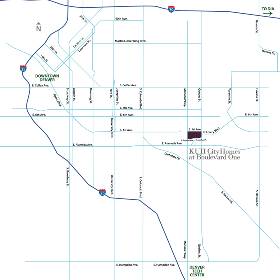 Map of Local Area