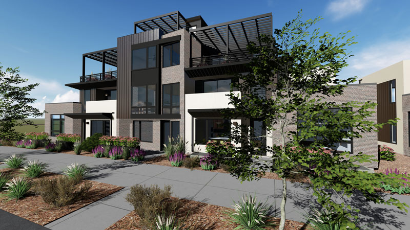 Design Rendering of Atlas Main Floor Master End Unit